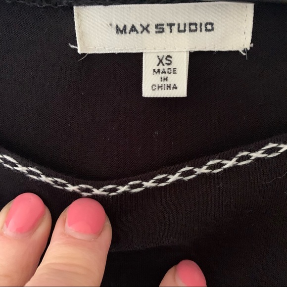 Max Studio Bell Sleeve Boho Knit Top XS - Picture 4 of 8